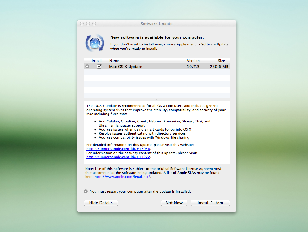 Mac mini stuck on software update windows 7